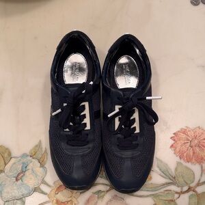MICHAEL Michael Kors Dark Blue Lace-Up Mesh Sneakers